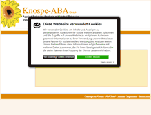 Tablet Screenshot of knospe-aba.com